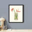 "Vase en verre et pastel rouge Calla Lily Jungle" sur papier-98266199-98266204