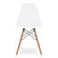 Chaise d'appoint blanche et naturelle en plastique et bois-1553988883