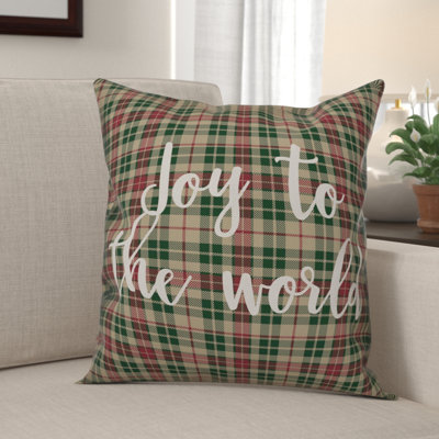 Plaid Throw Pillow