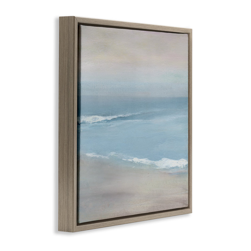 Cadre flottant Coalescent Ocean & Shore, design par Carol Robinson, Cadre flottant orme Montalcino, H 18 po x l 18 po
