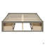 Lit plateforme avec 6 tiroirs de rangement-1289087376-1289087375