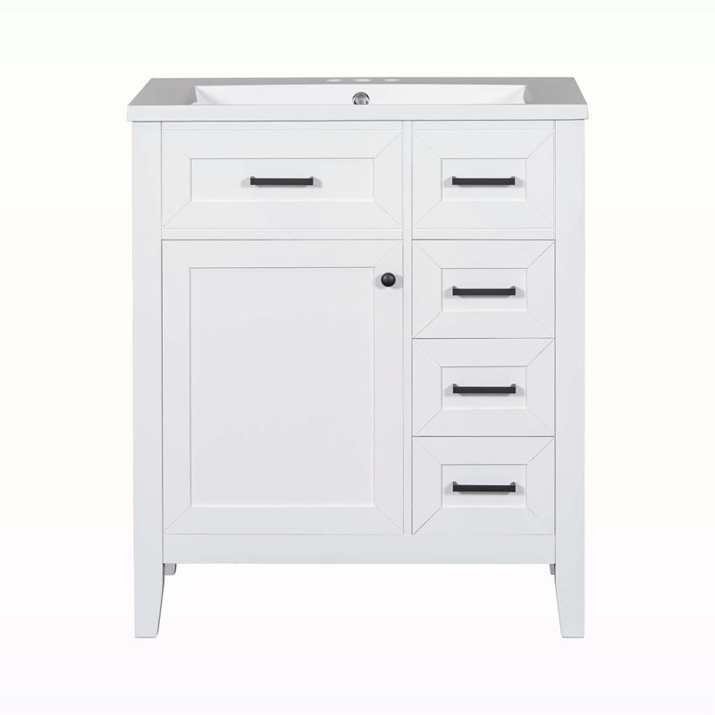 Meuble-lavabo 30 po avec lavabo, Blanc