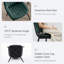 47.5cm H Upholstered Metal Upholstered Back Side Chair-618203282