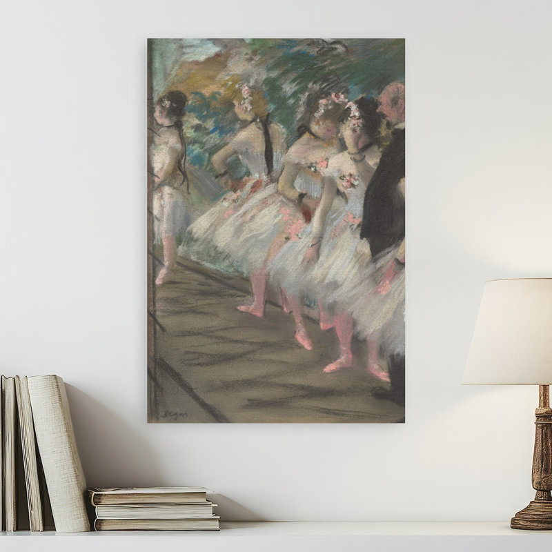 Le Ballet, vers 1880. Estampe d'art mural contemporain abstraite impressionniste., H 24 po x l 16 po