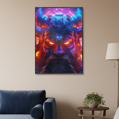 Single Picture Frame LED Illuminated Wall Art Wall Art on Glass / Aluminium