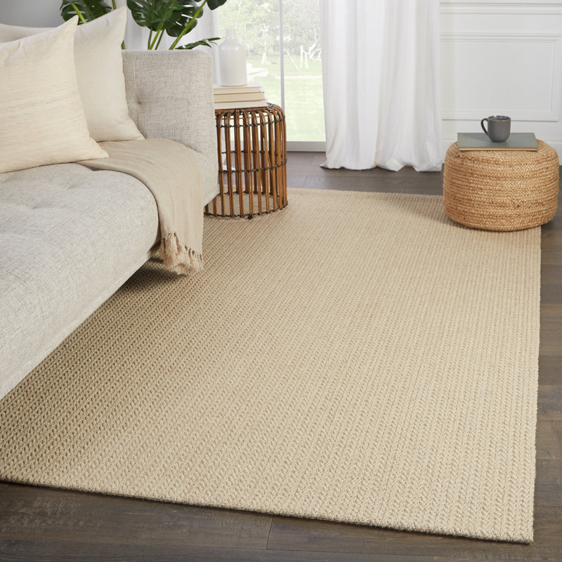 Jaipur Living Emere Natural Solid Beige Runner Rug (3'X10'), Runner 3' x 10'
