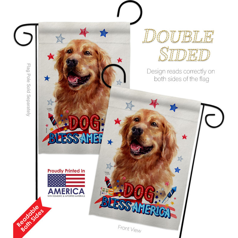 Double Sided 18.5'' H x 13'' W Polyester Animal Garden Flag