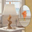 Royal Designs, Inc. F-5110PB-2, faîteau corail moyen, orange, base en laiton poli-120866721-120866722