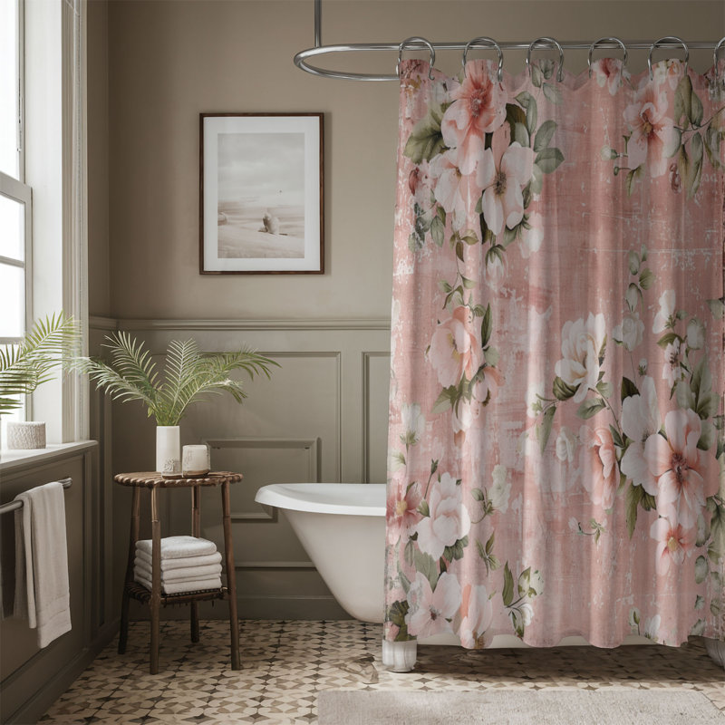 Rideau de douche standard 1 pièce, H 74 po x l 71 po