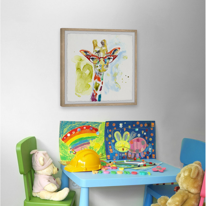 Benhurst Rainbow Giraffe, reproduction encadrée, H 12 po x l 12 po x P 1,5 po