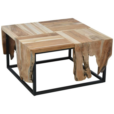 Ambiance Side Table Teak 65 x 65 x 35cm
