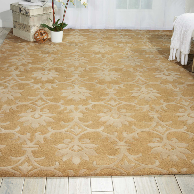 Peterson Wool Floral Indoor Rug, Rectangle 5'6" x 7'5"
