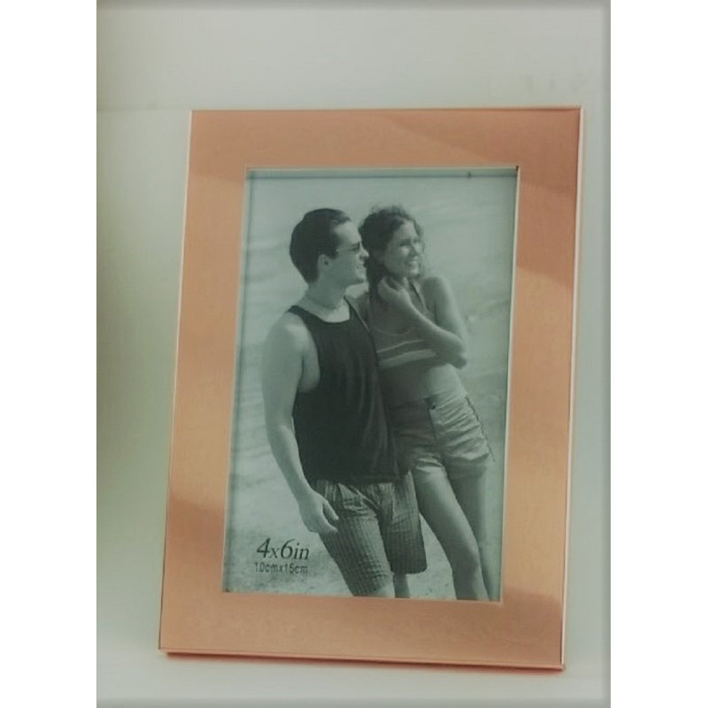 Litwin Metal Matte Picture Frame, 4" x 6", Copper