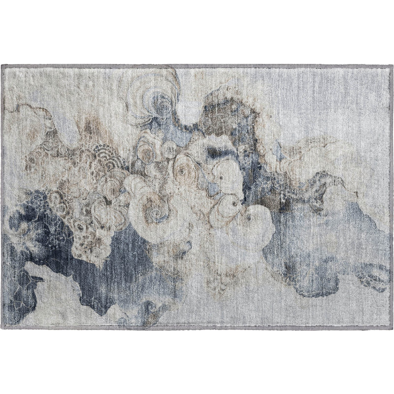 Premium Machine Washable Medena AMF1860 Abstract Rug, Rectangle 1'8" x 2'6"