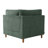Seemab Upholstered Hunter Green Corduroy Armchair with Pillow Back, One Arm Single Chair Module Part For Sectional Sofa-105301084