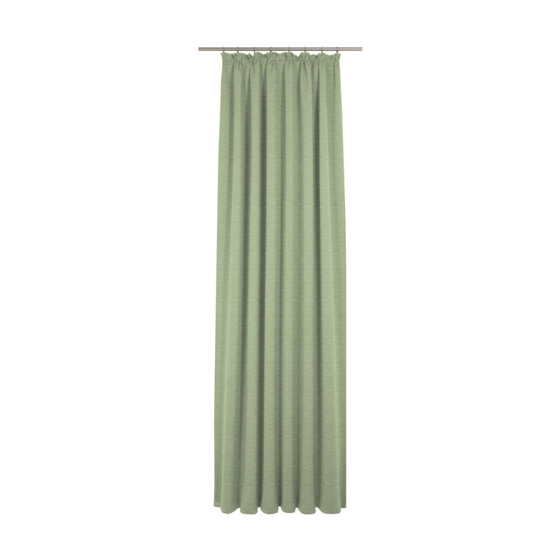 Breedlove Room Darkening Curtain Single Panel, 225cm H x 270cm W, Light green