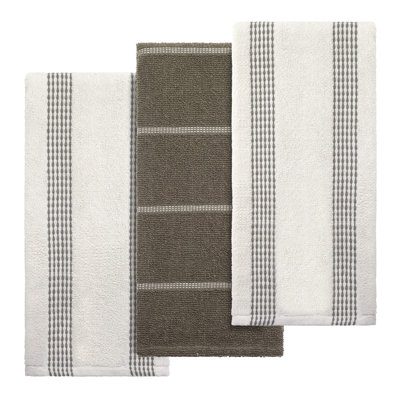 Izod Saybrook 3-Piece Kitchen Towel Set
