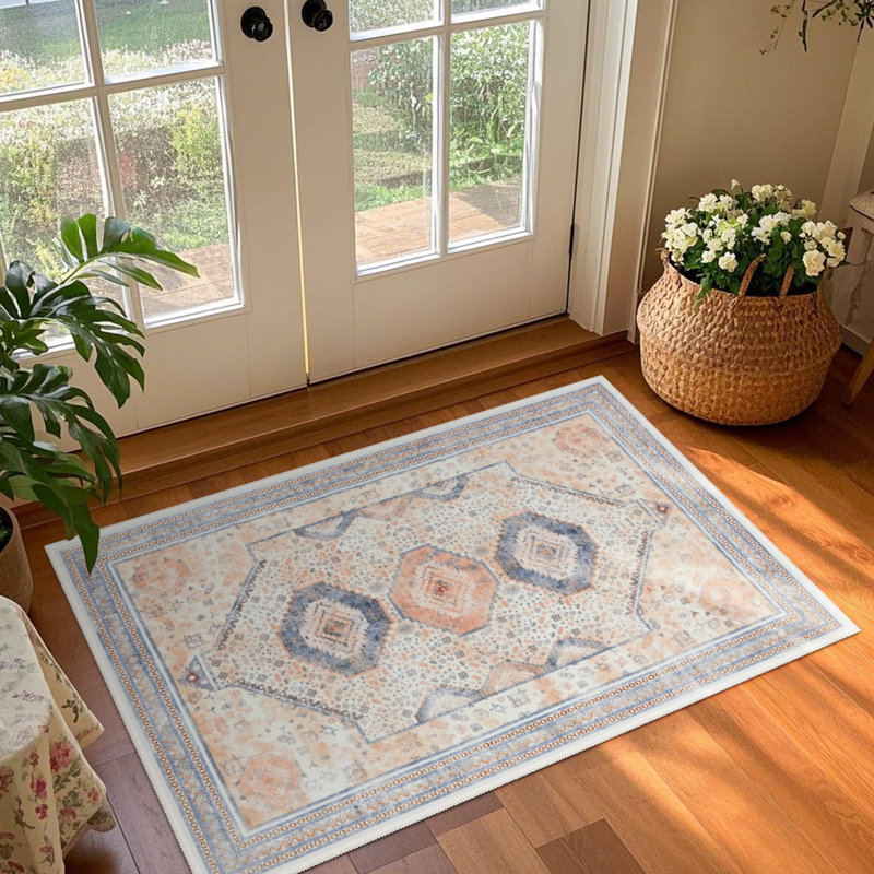 Tapis de salon à motif géométrique Straub, Rectangulaire 2 pi x 3 pi