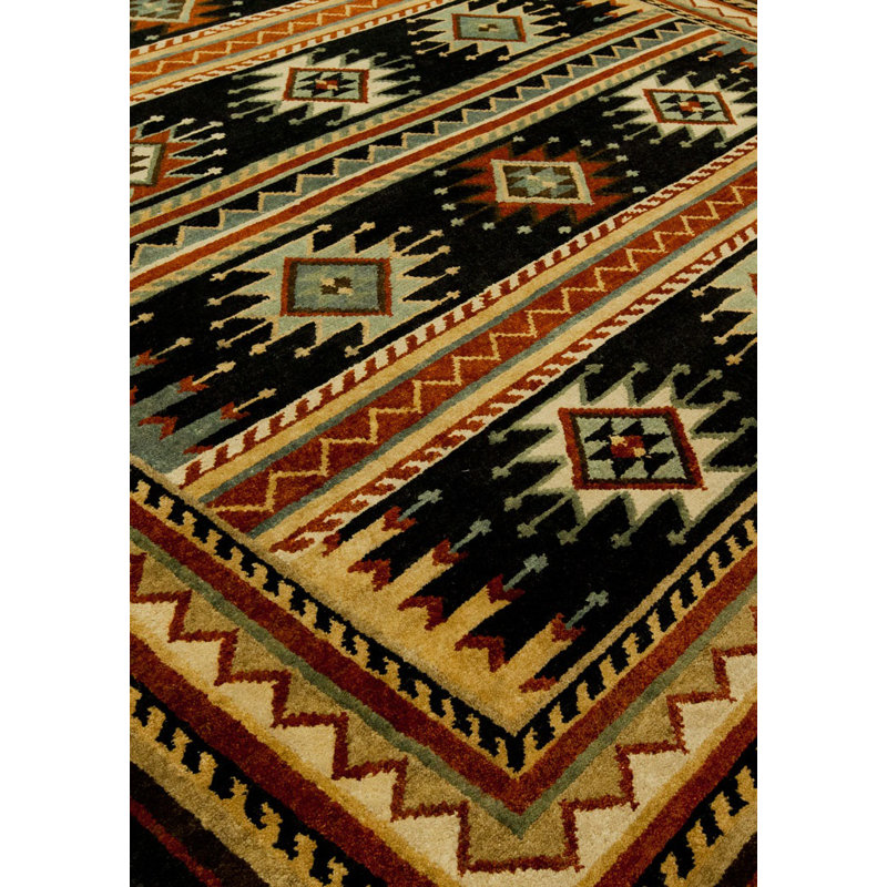 Wool Southwestern Indoor Rug, Rectangle 2' x 3'