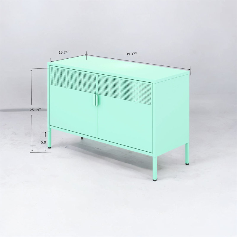 Armoire de rangement pour chaussures 4 paires, Menthe