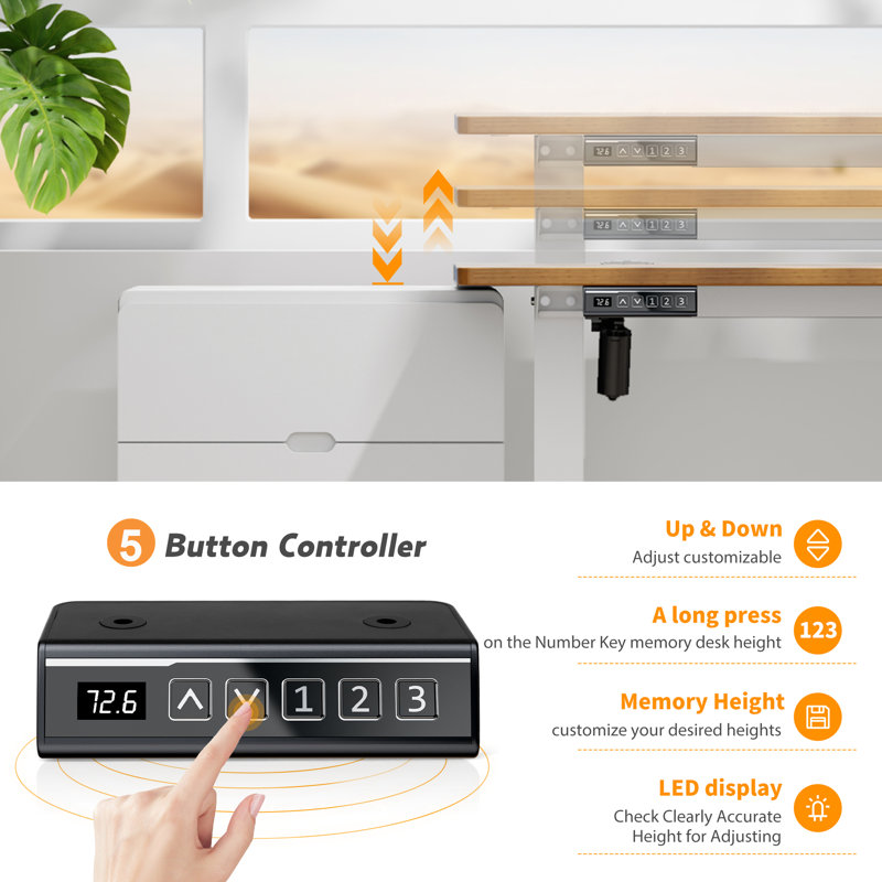 Koree Adjustable Height Standing Desk for Home Office