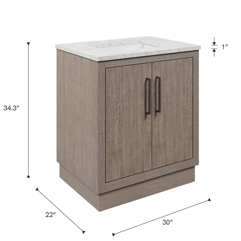 Hugo 30'' W Single Vanity, Oil rubbed bronze