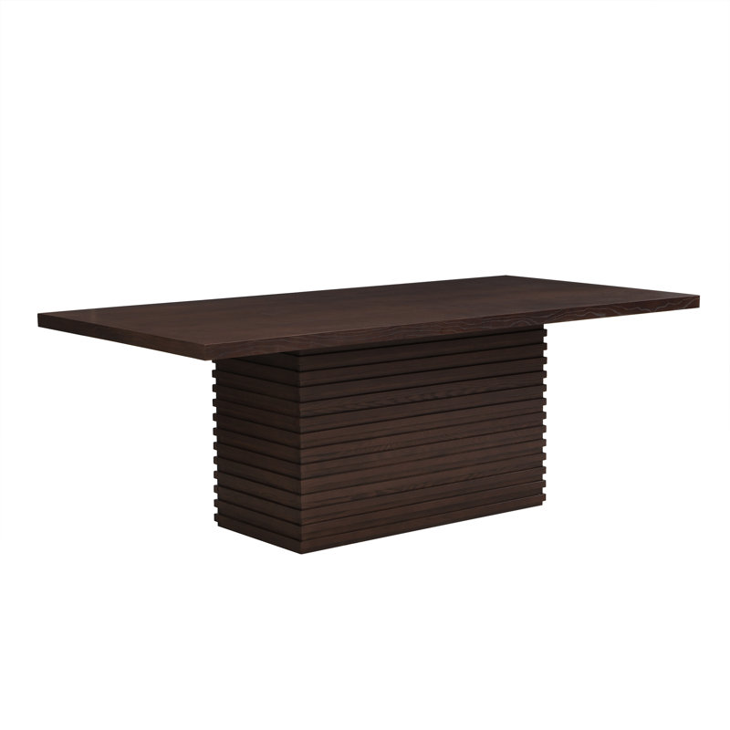 Table de salle à manger rectangulaire espresso 84 pouces Coad pour un riche décor de salle à manger, Espresso