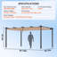 Pergola d'extérieur rétractable avec auvent en aluminium-106897480-106897478
