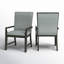 Fauteuil en tissu gris Tremel