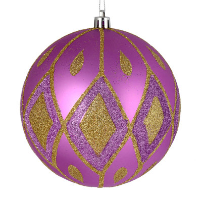 Matte Glitter Diamond Ball Ornament