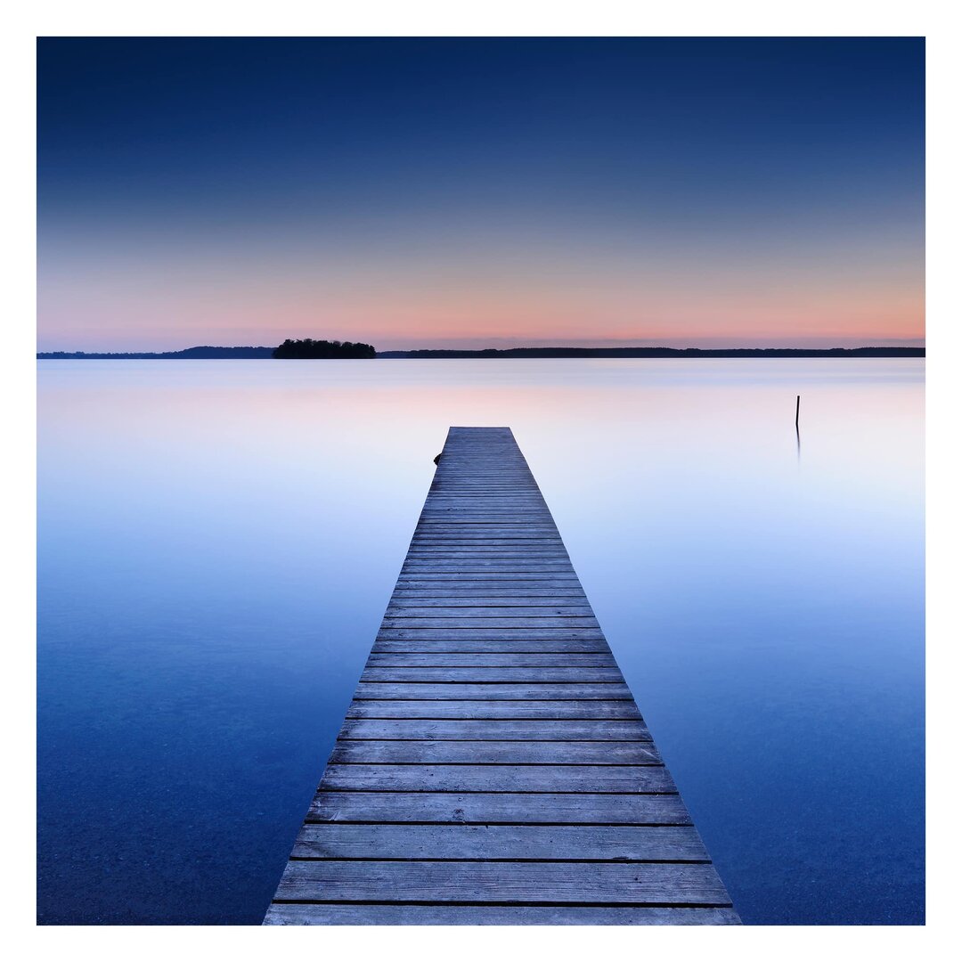 Strukturierte Tapete River Jetty at Sunset 2,88 m x 288 cm