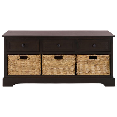 Adayla Solid Wood Drawers Storage Bench
