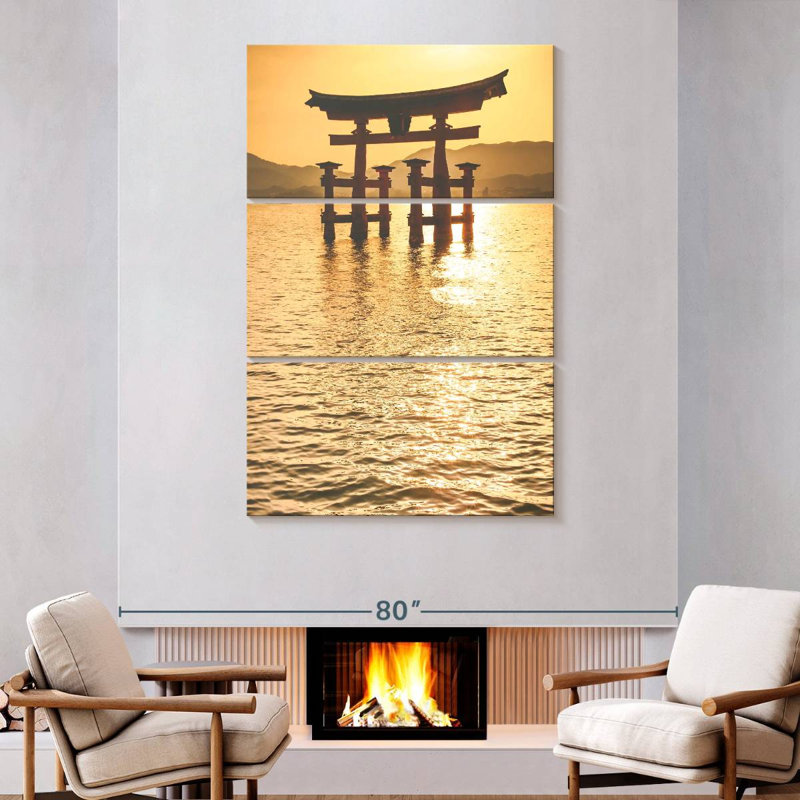 Lilie Famous Torii Gate, 74" H x 48" W
