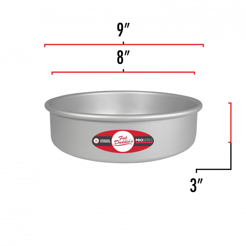 Fat Daddio's Classic Cake Pan, 8"