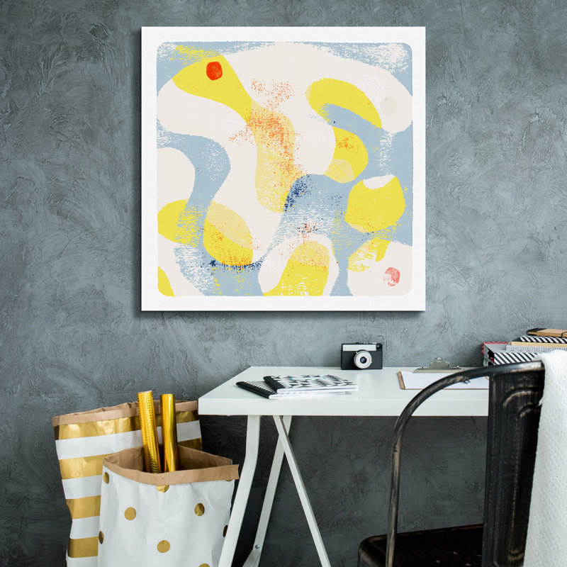  «Mixed Serendipity 3» par Laura Gibson, art mural sur toile, 26 po x 26 po, H 26 po x l 26 po