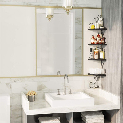 Naelle 4 Piece Tiered Corner Shelf