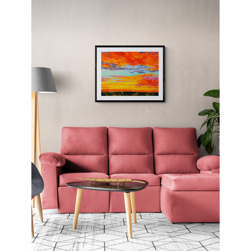 Sonoran Sunset Print by Jeff Ferst, Black Framed Paper, 25.2" H x 31.2" W