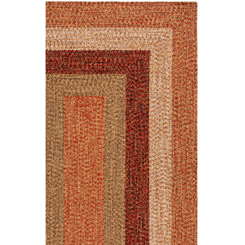 Raynette Woven Performance Machine Washable Performance Chevron Indoor/Outdoor Area Rug, Square 5'