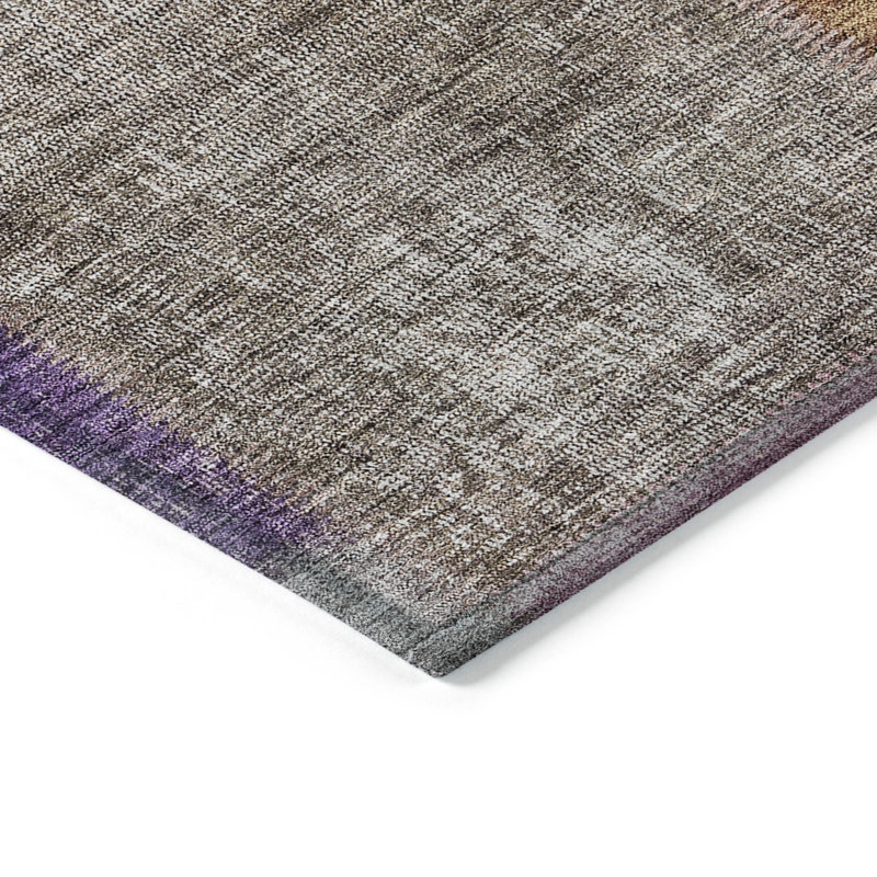 Washable Patchwork Indoor / Outdoor Rug, Rectangle 2'6" x 3'10"