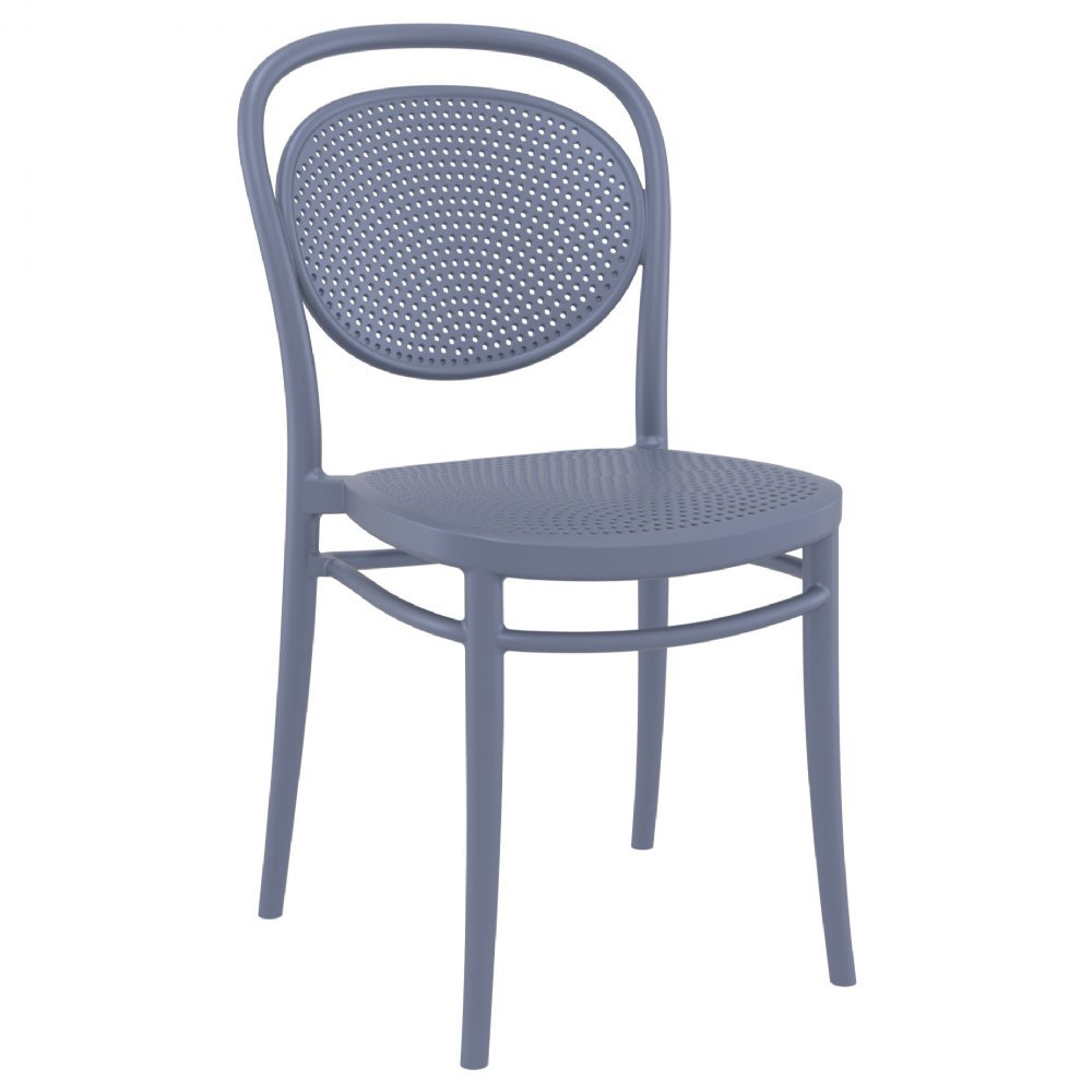 Farrah 28" Patio Bistro Set, Dark Gray