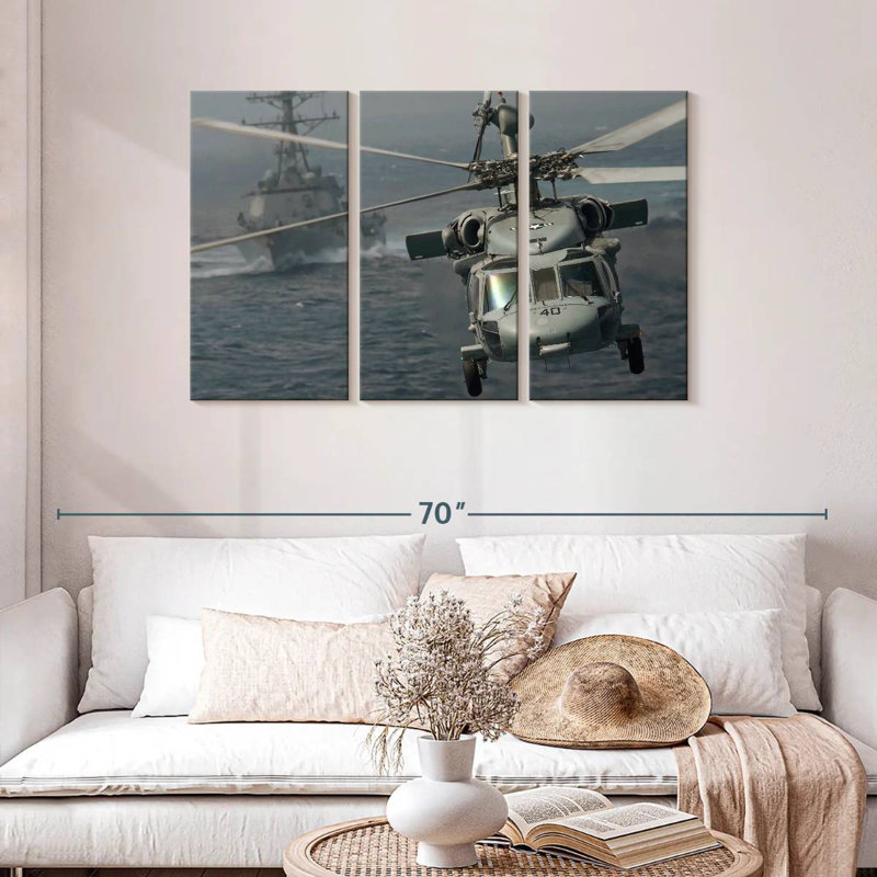 Mait Knighthawk Helicopter, 36" H x 57" W