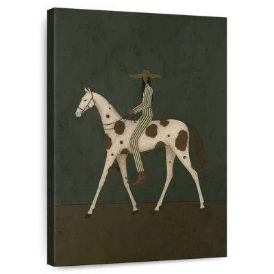 Equestrian Elegance in Stripes