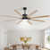 Brixham 76" 8- Blade LED Smart Chandelier Ceiling Fan with Remote Control and Light Kit Included