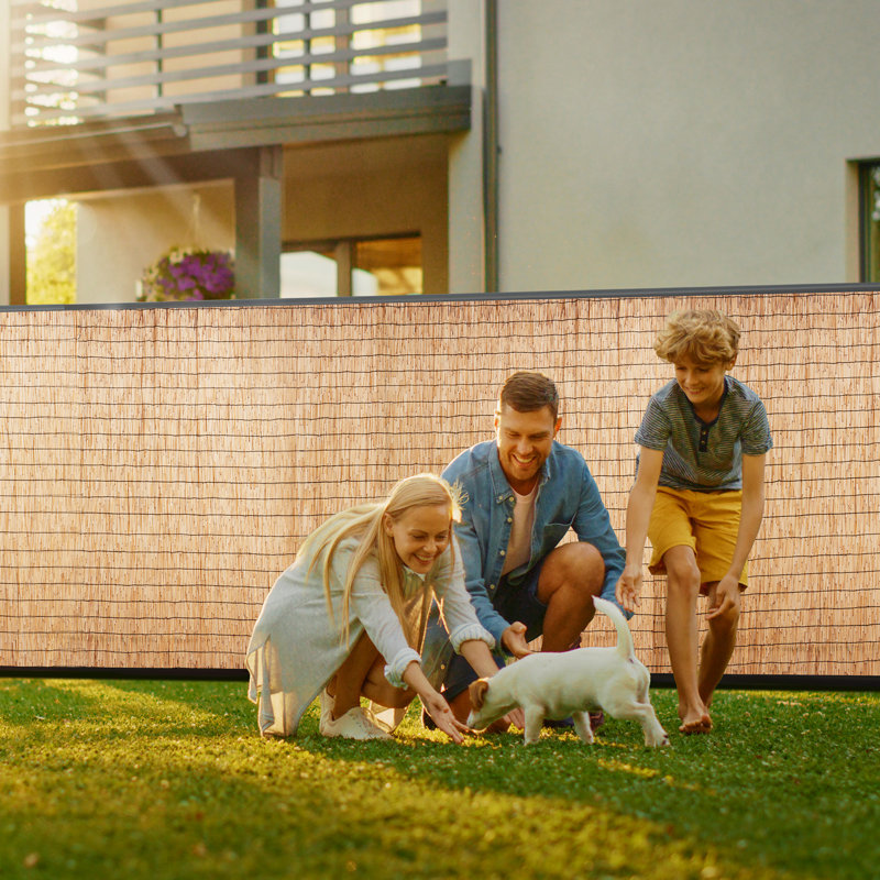 Natural Reed Privacy Screen Fence for Garden and Patio