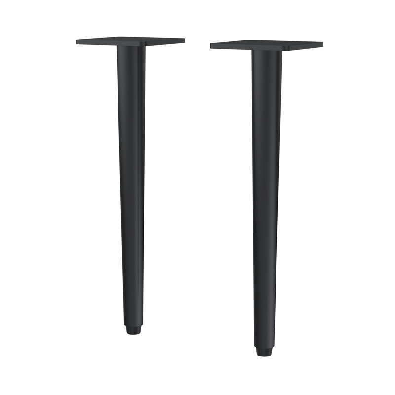 Wall Hung Vanity Decorative Leg Set - Chrome, Matte Black