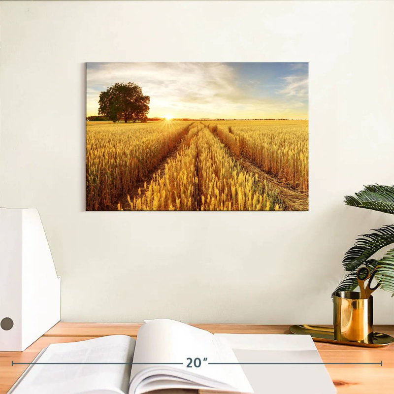 Harnek Golden Wheat Fields, 8" H x 12" W