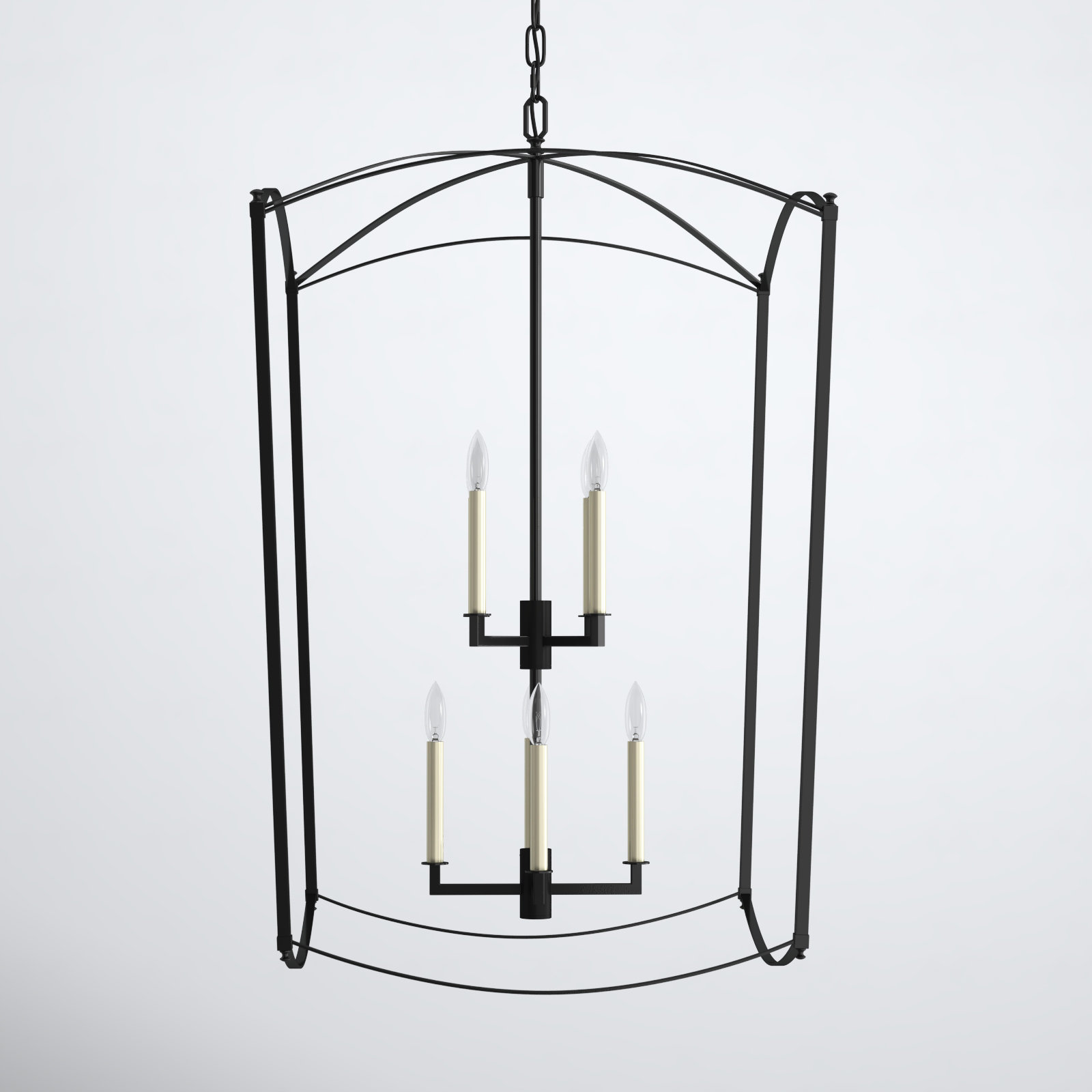 Olive 8-Light Lantern Chandelier, Smith Steel