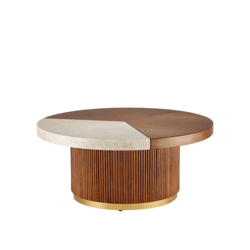 Dakota Cocktail Table, 15.5" H x 35.25" W x 35.25" L