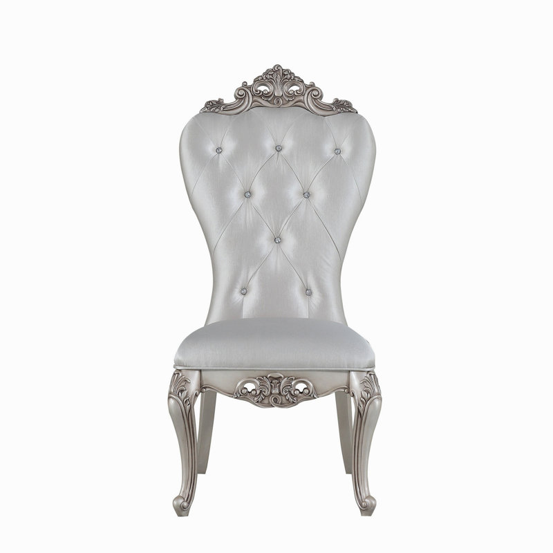 Ensemble de 2 chaises d'appoint capitonnées