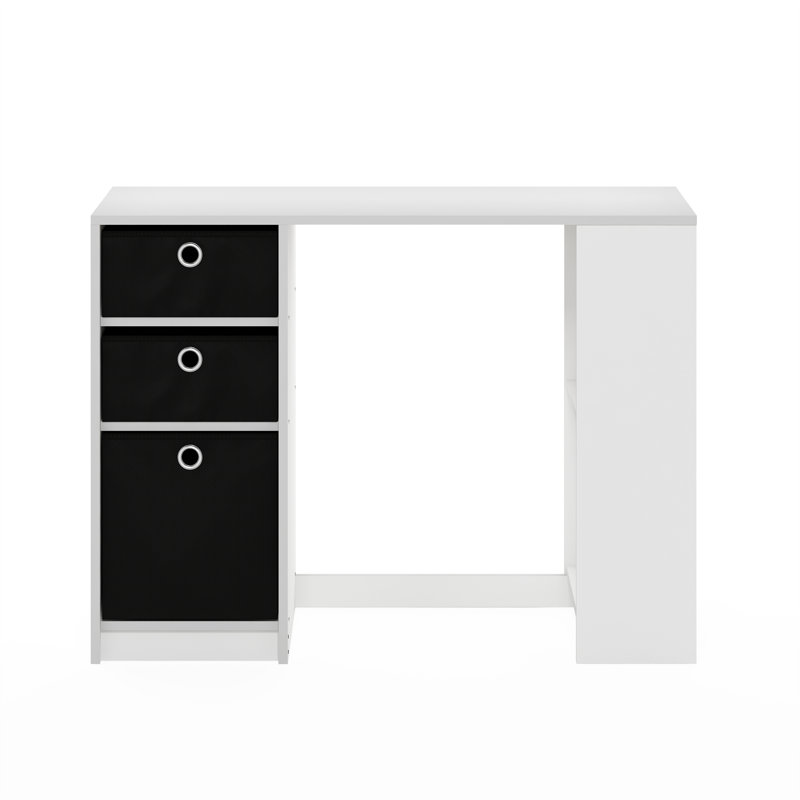 Lansing Computer Desk, White/Black